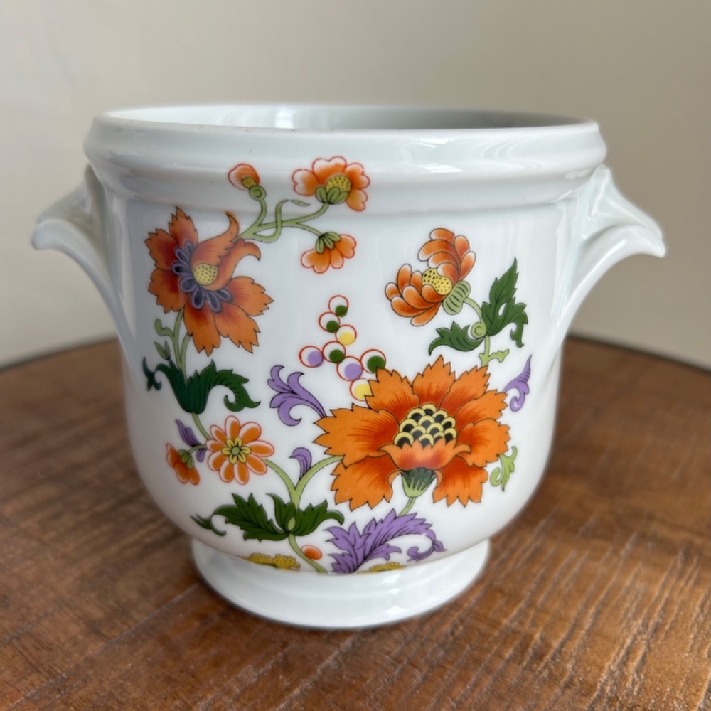 Rochard Limoges French Porcelain Cache Flower Pot Jardinieres